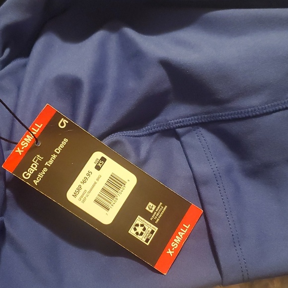 Gap Fit - Sporty blue Mini Dress with Built-in Shorts & Bra (Size xs) - Picture 6 of 6